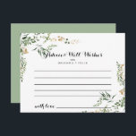 Tropical Gold Green Foliage Wedding Advice Card Postkarte<br><div class="desc">Diese Tropische goldgrüne Blattwerk Hochzeitsratenkarte ist perfekt für eine moderne Hochzeit. Das Design ist schön handbemalt illustriertes tropisches Sommergold und grünes Blattwerk. Diese Karten sind ideal für Hochzeiten,  Brautparty,  Babydusche,  Graduiertenfest u.v.m. Personalisieren Sie die Karten mit den Namen der Braut und Bräutigam,  den Eltern,  die Sie werden oder Absolvent.</div>