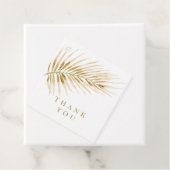 Tropical Gold Palm Hochzeit Geschenkanhänger (Beispiel)