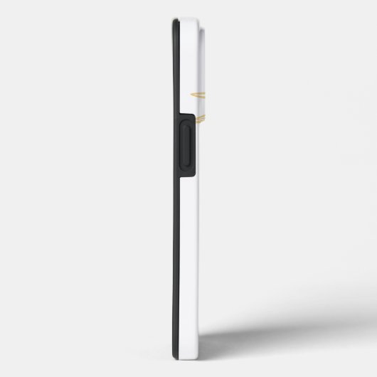 Tropical Gold Palm Leaf, Ihr Name Case-Mate iPhone Hülle (Rückseite / Rechts)