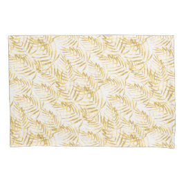 Tropical Gold Palm Leaf Kissenbezug