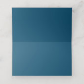 Tropical Gold Palm Tree Beach Moderne Hochzeit Platzkarte (Innenseite Aufgefaltet)