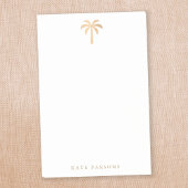 Tropical Gold Palm Tree Post-it Klebezettel