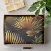 Tropical Gold Reeds Artwork Seidenpapier (Geschenk)