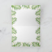 Tropical Gold Safari Animals Baby Dusche Dankeskarte (Innenseite)