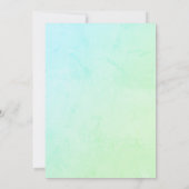 tropical gold watercolor wedding einladung (Rückseite)