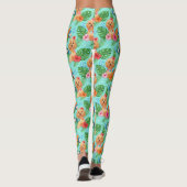 Tropical Goldendoodle Beach Vibes Leggings (Rückseite)