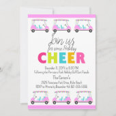 Tropical Golf Cart Parade Einladung (Vorderseite)