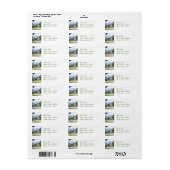 Tropical Golf Course Mailing Labels (Vorne)