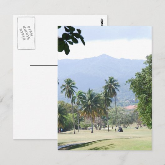 Tropical Golf Course Postkarten (Vorne/Hinten)