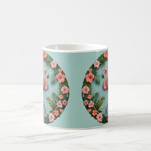 Tropical Grace Balancing Flamingo Kaffeetasse (Mittel)