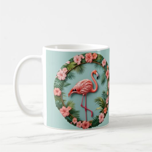 Tropical Grace Balancing Flamingo Kaffeetasse (Links)