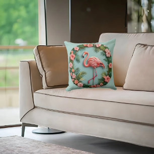 Tropical Grace Balancing Flamingo Kissen