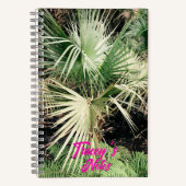 Tropical Graphic Palm Tree Notebook Notizblock (Vorderseite)