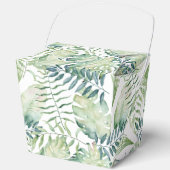 Tropical Green Blätter Aloha Geschenkschachtel (Vorderseite)