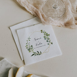 Tropical Green Blätter Spanish Wedkin Napkin Serviette