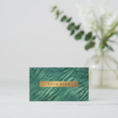 Tropical Green Cali Grungy Gold Jungle Vip Visitenkarte (Stehend Vorderseite)