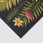 Tropical Green Floral Artwork Kleine Seidenpapier (Ausschnitt)