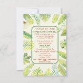 Tropical Green Foliage  Einladung (Vorderseite)