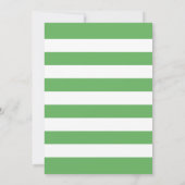 Tropical Green Gold Ananas Baby Shower Luau Einladung (Rückseite)