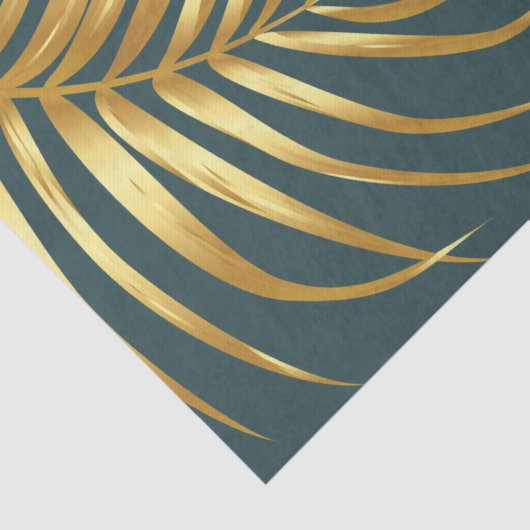 Tropical Green Gold Wedding Seidenpapier (Detail)