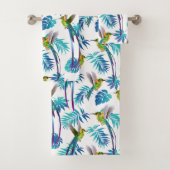 Tropical Green Hummingbirds  Badhandtuch Set (Insitu)