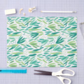 Tropical Green Leafs Muster Seidenpapier (Handwerk)