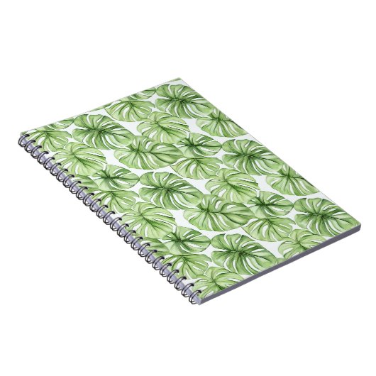 Tropical Green Palm Blätter Notizblock (Rechte Seite)