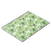 Tropical Green Palm Blätter Notizblock (Linke Seite)