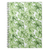 Tropical Green Palm Blätter Notizblock (Vorderseite)