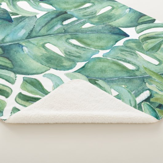 Tropical Green Palm Blätter Pflanze Sherpadecke (3/4)