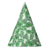Tropical Green Palm Blätter Summer Art Pattern Partyhütchen (Links)