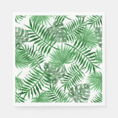 Tropical Green Palm Blätter Summer Art Pattern Serviette (Vorderseite)