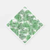Tropical Green Palm Blätter Summer Art Pattern Serviette (Ecke)