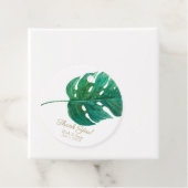 Tropical Green Palm Leaf Hawaiian Summer Wedding Geschenkanhänger (Beispiel)