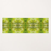 Tropical green palm leaves sunlight pattern yogamatte (Vorderseite (Horizontal))