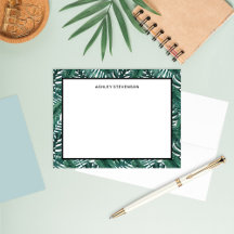 Tropical Green Palm Monstera Blätter Individuelle 