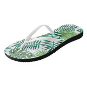Tropical Green Palms Badesandalen (Schrägansicht)