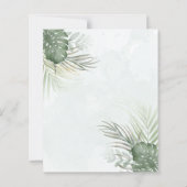 Tropical Green Palms BUDGET Wedding (Rückseite)