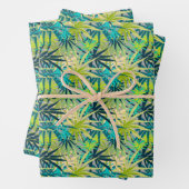 Tropical Green Palms Geschenkpapier Set (Beispiel)