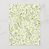 Tropical Green Pattern Postkarte (Vorderseite)