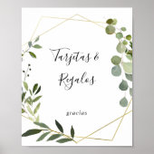 Tropical Green Tarjetas und Regalos Sign Poster (Vorne)