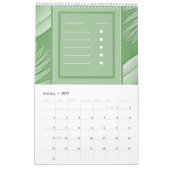 Tropical Green Wedding Calendar Planer Kalender (Jan 2027)