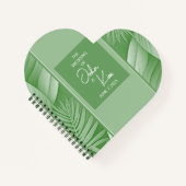 Tropical Green Wedding Planner Notizblock (Vorderseite)