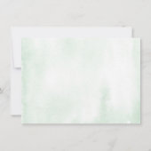 Tropical Green Wedding Probe Dinner einladen Einladung (Rückseite)