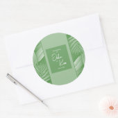 Tropical Green Wedding Sticker (Umschlag)