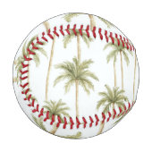 Tropical Green White Palm Trees Baseball (Vorderseite Links)