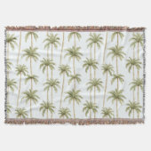 Tropical Green White Palm Trees Decke (Vorderseite)