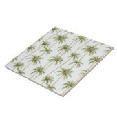 Tropical Green White Palm Trees Fliese (Seite)
