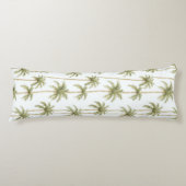 Tropical Green White Palm Trees Seitenschläferkissen (Vorderseite)