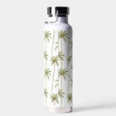 Tropical Green White Palm Trees Trinkflasche (Rechts)